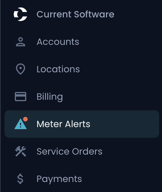 Meter alert attention indicators